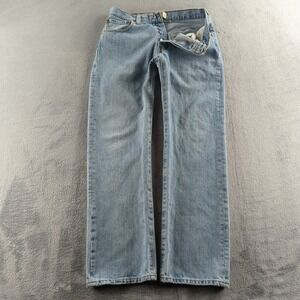 Vintage Levis 501 Jeans Mens 33x32 Light Blue Faded Straight Button Fly Y2K 2008